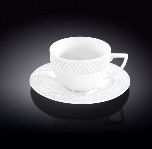 Wilmax Fine Julia 15-Piece Porcelain Afternoon Tea Set for 6