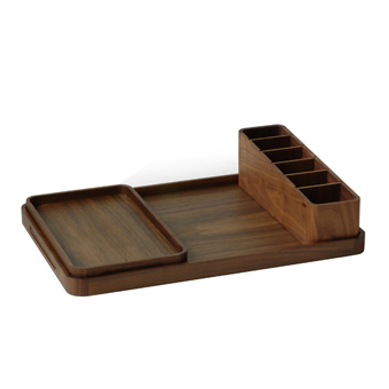 Craster Walnut 3-Piece Luxury Tea & Coffee Tray Set | Hotel-Grade Hospitality