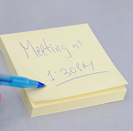 Sticky Notes: 60 sheet Yeecok 3x3 yellow sticky notes - 48 pack