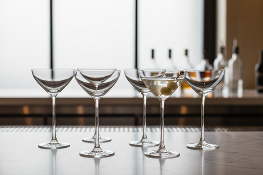 Wilmax Ritual Coupe Martini Glasses 3.5 Oz | Set of 6 | Crystal Clear Glassware