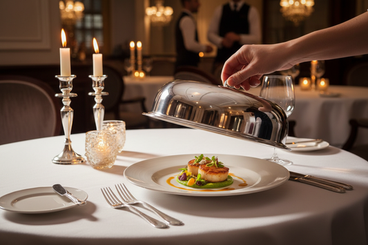 Mepra Stainless Steel Plate Cloche 10.5" | Italian Fine Dining Serveware