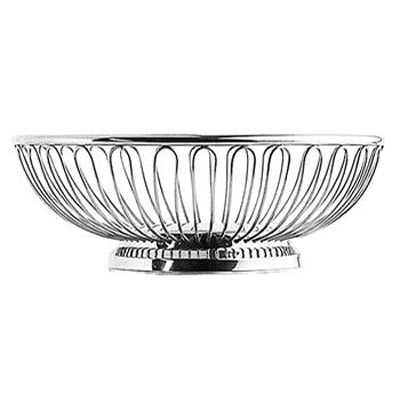 Degrenne French Stainless Steel Round Bread Basket | 7" Silver