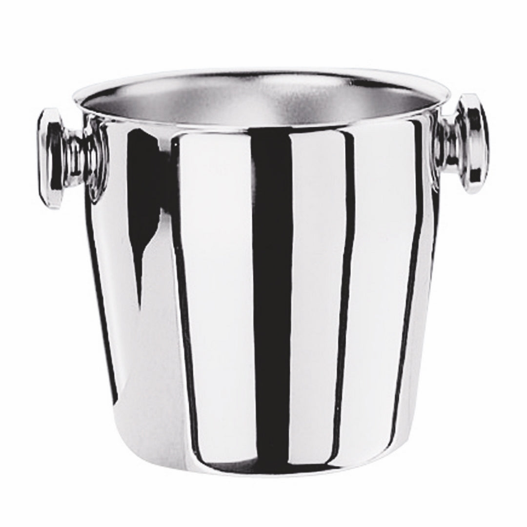 Mepra Ice Bucket with Knob Handles | Italian 18/10 Stainless Steel | 50¾ oz