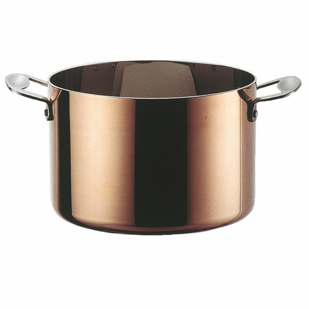 Mepra Deep Pot 24cm on induction cooktop, lifestyle kitchen scene
