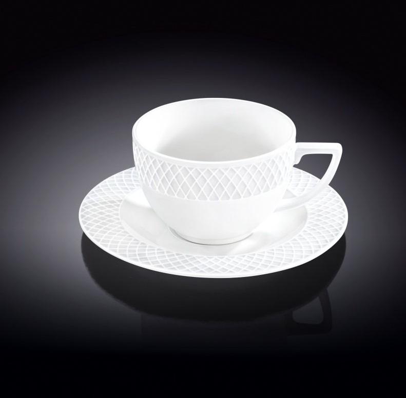 Wilmax Fine Julia 15-Piece Porcelain Afternoon Tea Set for 6