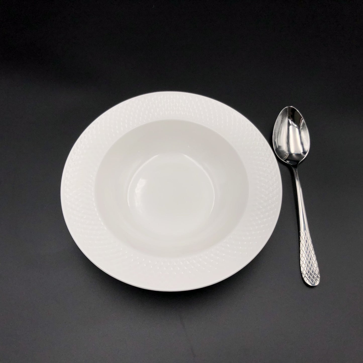 Wilmax Fine Julia 6-Piece Porcelain Deep Plate Dinnerware Set
