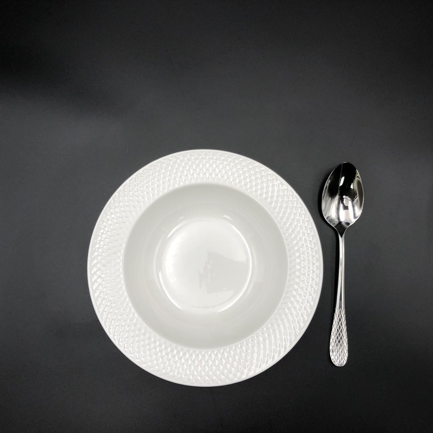 Wilmax Fine Julia 6-Piece Porcelain Deep Plate Dinnerware Set