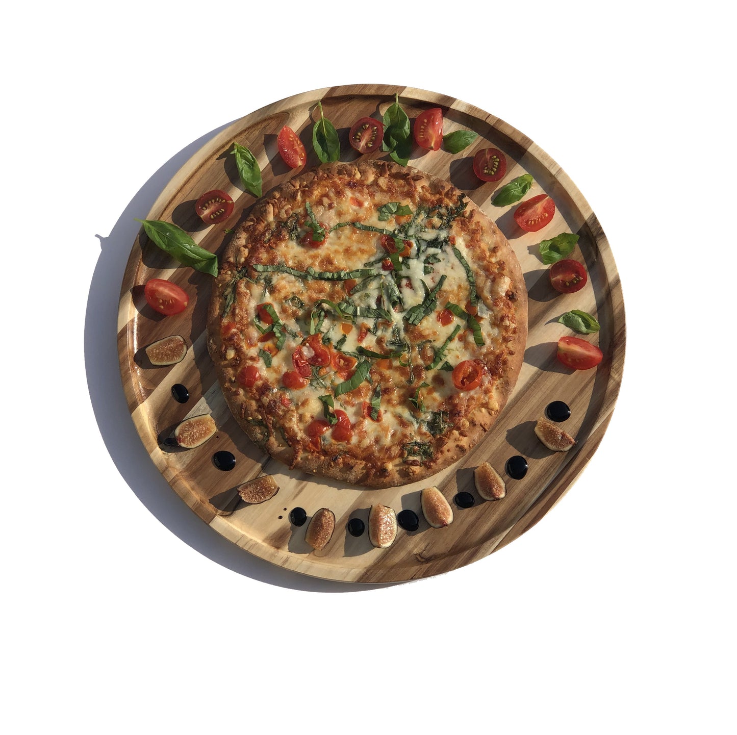 Wilmax Acacia Wood Party Serving Platters | Set of 2 (16" & 12")