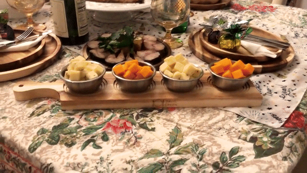 Wilmax Acacia Wood Party Serving Platters | Set of 2 (16" & 12")