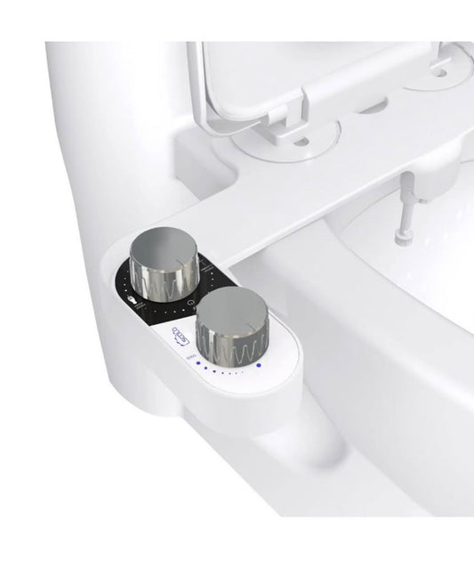 Bidet, Non-Electric Dual Nozzle Toilet Seat Attachment–Easy Install