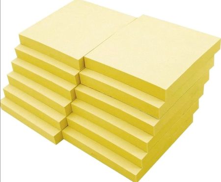 Sticky Notes: 60 sheet Yeecok 3x3 yellow sticky notes - 48 pack