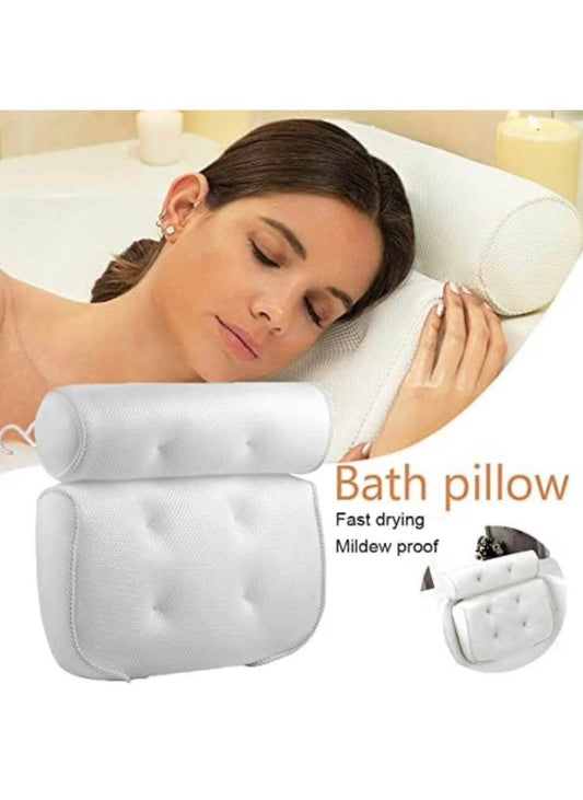 Bathtub Pillow, waterproof with Suction Cups – Comfortable Cushion for Bath, Spa, or Hot Tub