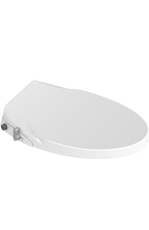 Non-Electric Bidet Toilet Seat | Elongated, Soft-Close, Dual Nozzle – White