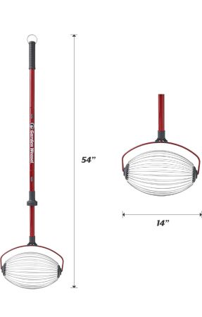 Golf Ball Gatherer, Nut Gatherer, Roller Tool – Yard Pickup Tool for Walnuts, Tennis Balls & Small Items - Large