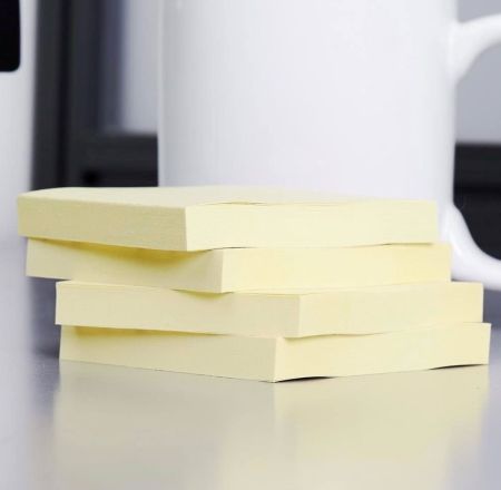 Sticky Notes: 60 sheet Yeecok 3x3 yellow sticky notes - 48 pack