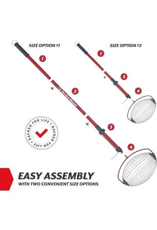 Golf Ball Gatherer, Nut Gatherer, Roller Tool – Yard Pickup Tool for Walnuts, Tennis Balls & Small Items - Large