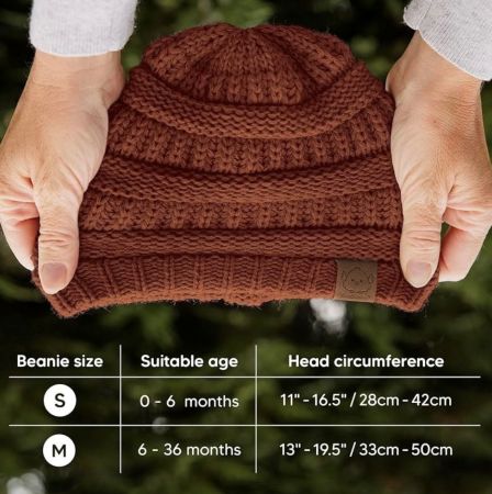 Baby Cap & Beanie Set (3-Pack) – Soft Winter Hats for Infants & Toddlers 6–36 Months