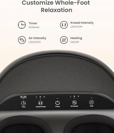 Foot Massager Machine, 2026 Upgraded Shiatsu Foot Massager with Heat, FSA Eligible HSA Store Eligible, Plantar Fasciitis Massager, Birthday Gifts for Women Mom Men Dad, Fits Up to Size 13