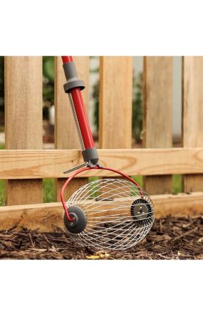 Golf Ball Gatherer, Nut Gatherer, Roller Tool – Yard Pickup Tool for Walnuts, Tennis Balls & Small Items - Large