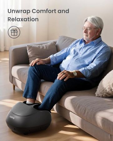 Foot Massager Machine, 2026 Upgraded Shiatsu Foot Massager with Heat, FSA Eligible HSA Store Eligible, Plantar Fasciitis Massager, Birthday Gifts for Women Mom Men Dad, Fits Up to Size 13