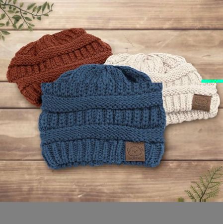 Baby Cap & Beanie Set (3-Pack) – Soft Winter Hats for Infants & Toddlers 6–36 Months