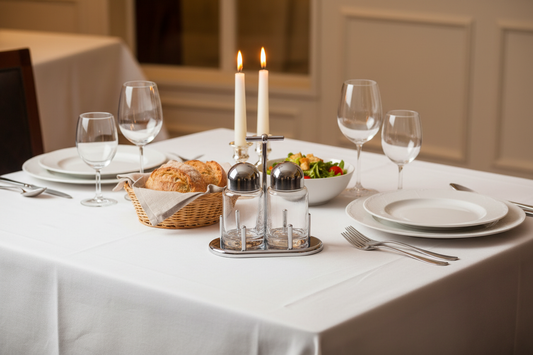 Mepra 2-Piece Stainless Steel Cruet Set | Italian Oil & Vinegar Serveware