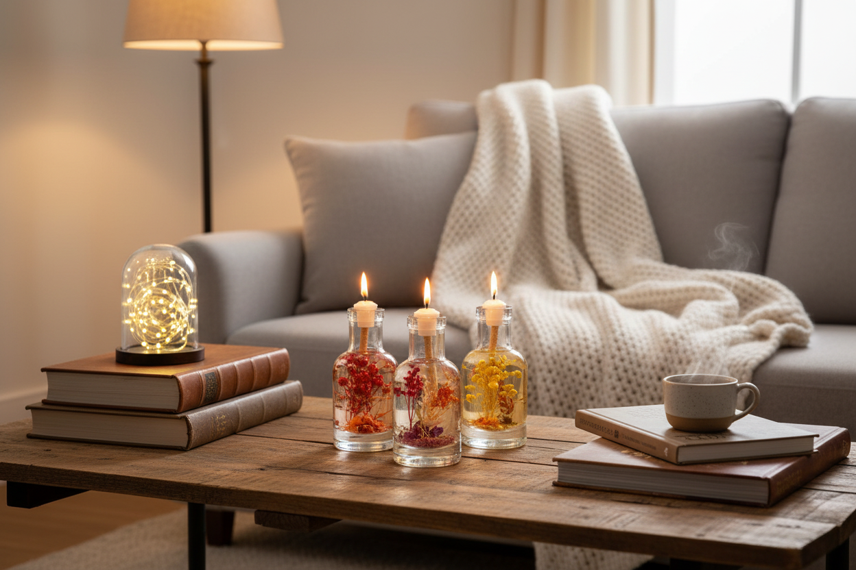 Fire Trio Botanical Oil Candles | Blood Orange, Citrus & Amber, Azure Coast