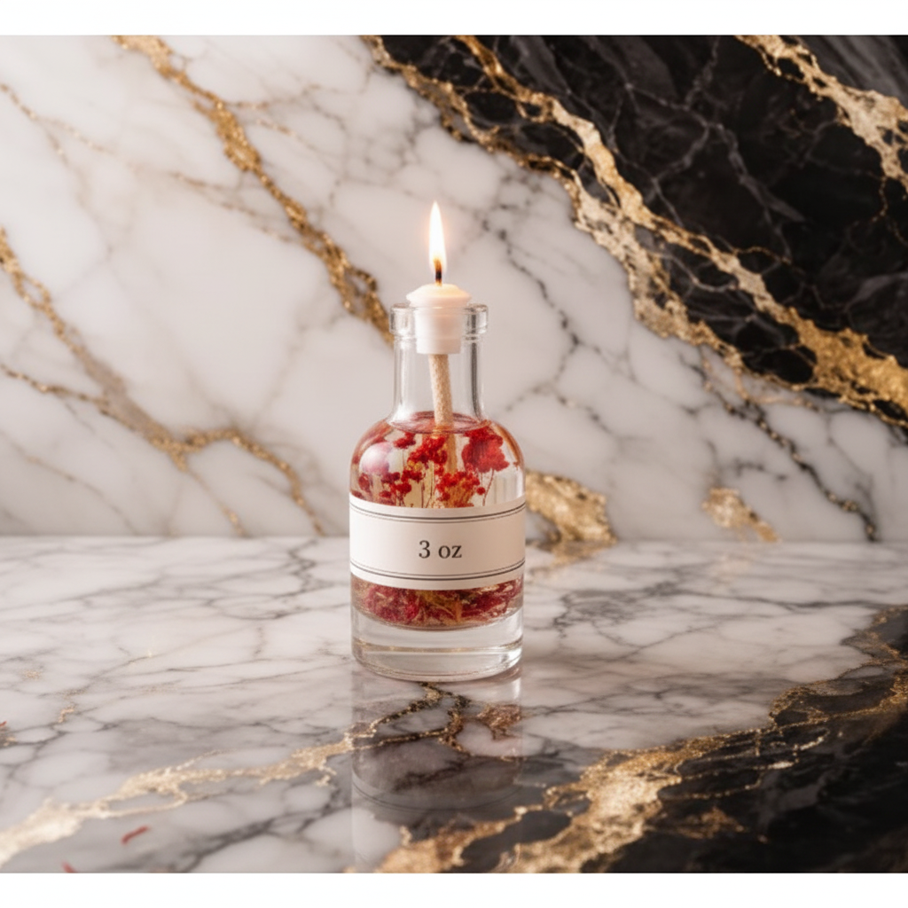 Fire Trio Botanical Oil Candles | Blood Orange, Citrus & Amber, Azure Coast