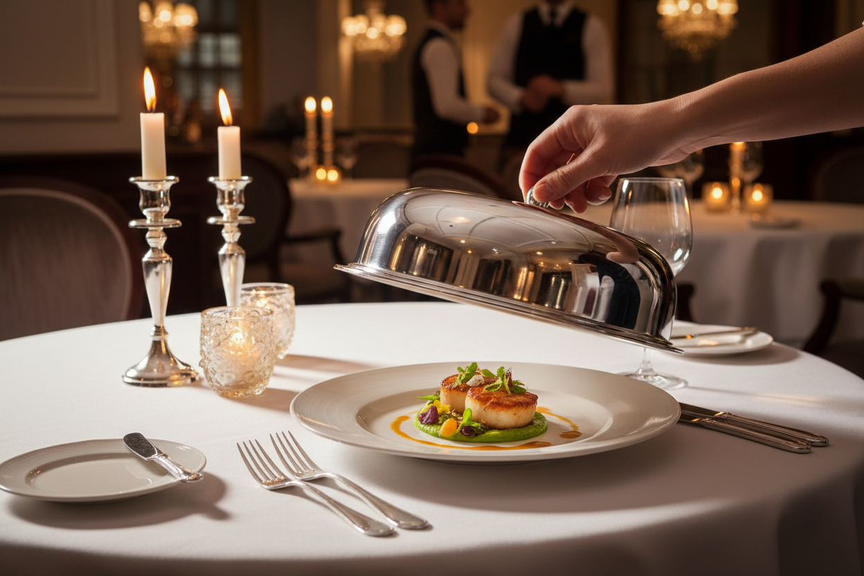 Mepra Stainless Steel Plate Cloche 10.5" | Italian Fine Dining Serveware